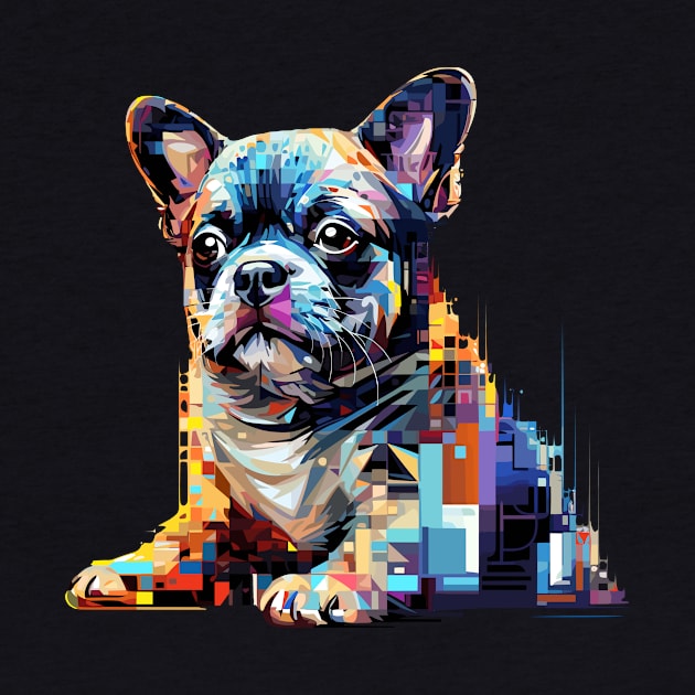 French Bulldog Dog Pet World Animal Lover Furry Friend Abstract by Cubebox